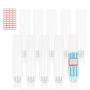 MEZOOM 10 Pcs 50ml Travel Bottles Plastic Squeeze Bottle Refillable Cosmetic Containers with Flip Caps For Shampoo Conditioner Lotion Toiletries