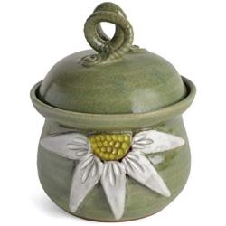 MudWorks Pottery Daisy Garlic Keeper