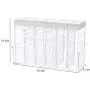 Kitchen Seasoning Bottles Jars Boxes Plastic Spice Lid Can Sugar Layers Storage Organizer Box Home Organization Accessories (Coffee)