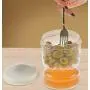 HOME-X Pickle and Olives Hourglass Jar, Juice Separator, Pickle and Olive Container ? 4.5” L HOME-X Pickle and Olives Hourglass Jar, Juice Separator, Pickle and Olive Container ? 4.5” L