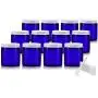 Cobalt Blue Thick Glass Straight Sided Jar with White Metal Airtight Lid - 4 oz / 120 ml (12 pack) + Spatulas Cobalt Blue Thick Glass Straight Sided Jar with White Metal Airtight Lid - 4 oz / 120 ml (12 pack) + Spatulas