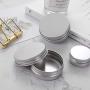 Aluminium Bottles Sample Canisters Cap Makeup Oil Wax Box Reusable Packaging Can Tin Container Cosmetic Pot Jar Upper Screw,50Ml-1Pc