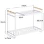 Kitchen Storage,Spice Rack- Kitchen Wrought Iron Double-layer Spice Bottle Rack, Small Countertop Floor Condiment Storage Rack Seasoning Shelf for Spice Jar, Can, Bottle and more Multifunction Cutlery