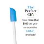 The Spatty, Last Drop Beauty Spatula, 12'', Blue, Reusable, Flexible, As Seen On Shark Tank