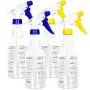 Youngever 4 Pack Empty Spray Bottles, 16 Ounce Spray Bottles for Cleaning Solutions, All - Purpose with Clear Finish, Pressurized Sprayer, Adjustable Nozzle, Printed Measurements and Checkbox Youngever 4 Pack Empty Spray Bottles, 16 Ounce Spray Bottles for Cleaning Solutions, All - Purpose with Clear Finish, Pressurized Sprayer, Adjustable Nozzle, Printed Measurements and Checkbox