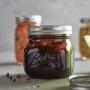 Ball Mason Jars 16 oz Wide Mouth Amber Colored Glass Bundle with Non Slip Jar Opener- Set of 4 Pint Size Mason Jars - Canning Glass Jars with Lids