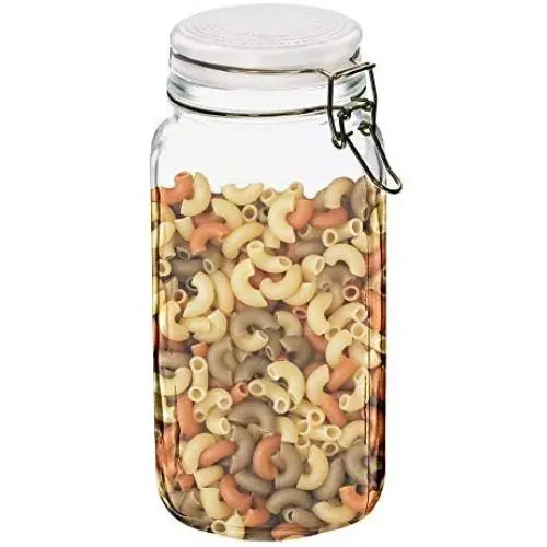 Stylesetter 303402-L Bianca Canister Glass Jar-67 oz w/Airtight Ceramic Lid for Cookies, Candy, Coffee, Flour, Sugar, Rice, Pasta, Cereal & More, Large, Dots Stylesetter 303402-L Bianca Canister Glass Jar-67 oz w/Airtight Ceramic Lid for Cookies, Candy, Coffee, Flour, Sugar, Rice, Pasta, Cereal & More, Large, Dots