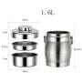 Lcxliga Stainless Steel Double Wall Vacuum Food Container-Multi-Layer Insulated Thermal Insulation Food Container Storage Carrier Keep