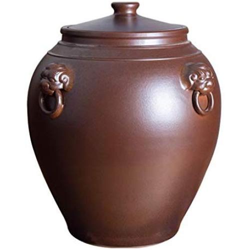 Vintage Küchen-Lebensmittelbehälter mit Deckeln, große luftdichte Behälter, Gläser, Mehlbehälter, Pantry-Organisation und -Lagerung für Müsli, Snacks, Zucker 15L/25-Braun