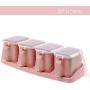 Kitchen Seasoning Box Plastic Seasoning Jar Set Household Seasoning MSG Storage Box Salt Tank Seasoning Tank Seasoning Box Jars,PINK3
