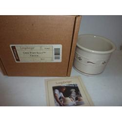 Longaberger WovenTraditions Red One Pint Salt Crock