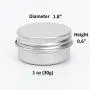 CTKcom 1-Ounce Metal Tins Screw Top Flat Aluminum Silver Slide Round Tin Containers For Lip Balm,Crafts,Cosmetic,Candles,Travel Storage Kit (Pack of 10) CTKcom 1-Ounce Metal Tins Screw Top Flat Aluminum Silver Slide Round Tin Containers For Lip Balm,Crafts,Cosmetic,Candles,Travel Storage Kit (Pack of 10)
