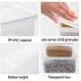 Cereal Container Storage Set - 100% Airtight Food Storage Containers, Transparent Food Grain Seal Storage Cans Jar, Dry Food Container,2 pieces
