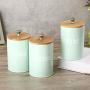 Canisters Storage Jars Sevenmore 3Pcs Tea Sugar Coffee Canisters Storage Jars Kitchen Spice Container Empty Jar