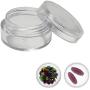 10 Clear Empty Containers Jars Cosmetic Pot Small Travel Sample Cream Makeup Jar