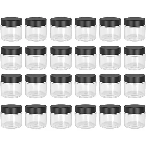 Bouteilles vides 1 oz avec couvercles (24 pièces) pour exfoliant à lèvres/brin de lèvre, pots vides 30g/30ml – contenants de voyage cosmétiques avec couvercles, pots transparents 1 oz pour échantillons de maquillage, crème, lotion, liquide - sans BPA (24) Bouteilles vides 1 oz avec couvercles (24 pièces) pour exfoliant à lèvres/brin de lèvre, pots vides 30g/30ml – contenants de voyage cosmétiques avec couvercles, pots transparents 1 oz pour échantillons de maquillage, crème, lotion, liquide - sans BPA (24)