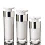 2PCS 50ml Leere Tragbare Acryl Airless Pump Flasche Make-up Gesichtskrem Lotion Ätherisches Öl Kosmetische Waschbehälter Reisegröße Behälter Glasbehälter