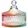 Food Storage Containers Creative Glass Candy Jar Home European Style Covered Storage Box Leak Proof Airtight (Color : B)