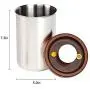 Vacuum Coffee Canister Stainless Steel Airtight Food Storage with Vacuum Sealed Containers Lids. Vacuum condition keep Food fresher 3~8x than normal sealed containers with lids, large,Silver,64oz.