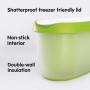 SUMO Homemade Ice Cream Containers: Insulated Tub. Dishwasher Safe. 1.5 Quart (1-Pack, Green)