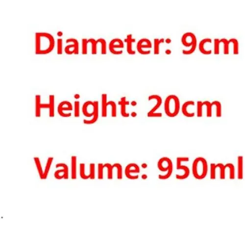 Holzbehälter Glasbehälter für Lebensmittel, Wolfberry Kaffee Bohne Glas Lagerflasche Mason Jar Süßigkeitenbehälter Gewürz-Aufbewahrungsbox 9x20cm 950ml