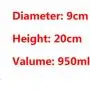 Holzbehälter Glasbehälter für Lebensmittel, Wolfberry Kaffee Bohne Glas Lagerflasche Mason Jar Süßigkeitenbehälter Gewürz-Aufbewahrungsbox 9x20cm 950ml