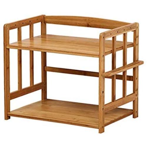 Kitchen shelf Microwave Oven Stand Storage Standing Spice Rack Countertop Storage Organizer 2-tier Spice Bottle Jars Rack Adjustable shelf household storage rack multi-function storage