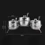 Ensemble de bocaux de rangement pour épices en acier inoxydable DUDDP, contenants pour sel, sucre, épices, pots à condiments, cruet bouteilles, outil de cuisine. Ensemble de bocaux de rangement pour épices en acier inoxydable DUDDP, contenants pour sel, sucre, épices, pots à condiments, cruet bouteilles, outil de cuisine.