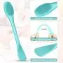 3 Packs Double-Ended Silicone Face Mask Brush Silicone Facial Mud Mask Applicator Brushes Cosmetic Makeup Brush Scoop Soft Silicone Beauty Brush Tools for Cream, Lotion (Light Green, Orange, Pink) 3 Packs Double-Ended Silicone Face Mask Brush Silicone Facial Mud Mask Applicator Brushes Cosmetic Makeup Brush Scoop Soft Silicone Beauty Brush Tools for Cream, Lotion (Light Green, Orange, Pink)