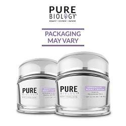 Pure Biology Premium Night Cream Face Moisturizer with Clinically Studied Syn-Coll, Retinol, Collagen & Hyaluronic Acid, Anti Aging Face Cream for Wrinkles, Eyes & Neck for Women & Men