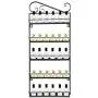 Naiflowers 5-stufiger Wandregal Gewürzregal Küchen Badezimmer Schrank Regalhalter Gewürzglasregal Gewürzregal Organizer für Schränke, Speisekammer, Tür Küche (Schwarz)