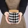 Household Ceramics Sealed Cans Creative Grain Storage Tank Kitchen Storage Box Jar Coffee Can Wood Cover Tea Bottle Storage Jars,Wide Household Ceramics Sealed Cans Creative Grain Storage Tank Kitchen Storage Box Jar Coffee Can Wood Cover Tea Bottle Storage Jars,Wide