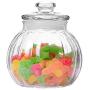 YTF-Glass sealed cans, large transparent household candy storage cans, melon snacks storage cans