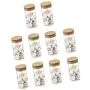 Clear Glass Canister Snack Sugar Treat Tea Storage Jar Suit for Kitchen Decoration