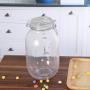 TOPBATHY 1 Pc Premium Durable Clear Seal Jar Glass Jars with Stainless Steel Lids Storage