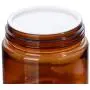 6PCS Kunststoff Amber Make-up Runde Behälter mit Weißen Innenschalen und Schwarzen Deckeln – Kosmetikverpackungsflaschen, Lagerbehälter, für Creme, Lotion, Gesichtsmaske, DIY-Schönheitstools (100g/3.4oz)