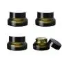 4 Pots en Verre Vert avec Récipients Intérieurs et Couvercles Noirs, Contenants Vides pour Échantillons de Maquillage, Crèmes, Poudres, Lotions (15ml / 0.5 oz) 4 Pots en Verre Vert avec Récipients Intérieurs et Couvercles Noirs, Contenants Vides pour Échantillons de Maquillage, Crèmes, Poudres, Lotions (15ml / 0.5 oz)