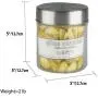 Home Basics Small 25 oz. Round Glass Canister Jar Container Fresh Sealed with Air-Tight Stainless-Steel Twist Top Lid for Kitchen Pantry Food Storage Organization, Clear Home Basics Small 25 oz. Round Glass Canister Jar Container Fresh Sealed with Air-Tight Stainless-Steel Twist Top Lid for Kitchen Pantry Food Storage Organization, Clear