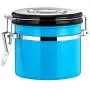 joyMerit Stainless Steel Airtight Canister with Co2 Vent Valve& Date Tracker Wheel and Locking Clamp for Kitchen, Coffee Ground Vault Jar, Blue, 27-ounce joyMerit Stainless Steel Airtight Canister with Co2 Vent Valve& Date Tracker Wheel and Locking Clamp for Kitchen, Coffee Ground Vault Jar, Blue, 27-ounce