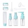 CHUHUAYUAN Travel Bottles Set 6 Pack, TSA Approved Leak Proof Travel Size Bottle BPA Free Refillable Plastic Clear Empty Containers for Toiletries or Makeup Liquid