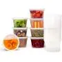 [36 Stück] 16 oz. Plastik Deli Lebensmittel Behälter mit Dichtverschlusslids – Waschbar und Wiederverwendbar – Recycelbar, BPA-frei – Mikrowellengeeignet, Kühl- und Gefriersicher