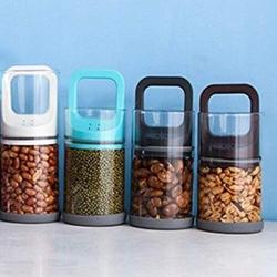 Moligh doll Pull Type Glass Food Storage Bottlevacuum Sealed Can Heat Resistant Miscellaneous Grains Storage Tank Storage Cup Candy Jar