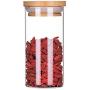Kitchen Glass Sealed Cans Tea Sealed Cans Multi-function Food Grains Cans Storage Sealed Bottles (Size : XS)