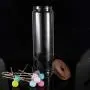UPKOCH 1700 ml Candy Jar Klarsichtglas Holzdichtung Borosilikatbehälter für Lebensmittel & Getreide (9x30,5 cm)