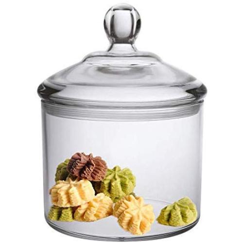 Premium Quality Acrylic Food Jar, Cookie Jar With Airtight Seal Lid, Break-Resistant, BPA-Free, 40 Oz