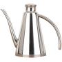 EIKdoulf02 500/800ml Kitchen Stainless Steel Oil Can Vinegar Sauce Dispenser Storage Jar for Kitchen BBQ Cooking Oil Cruet Salad Dressing Container Soy Sauce and Vinegar- Silver 800ml