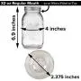 Ball Mason Jars 32 oz Bundle with Non Slip Jar Opener- Set of 4 Quart Size Mason Jars with Regular Mouth - Canning Glass Jars with Lids, Heritage Collection