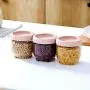 Transparent Storage containers with lid, Round Plastic Jars Durable Regular Mouth Jars-A 450mlx3 Transparent Storage containers with lid, Round Plastic Jars Durable Regular Mouth Jars-A 450mlx3