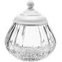 Crystaljulia Bonboniere with Porcelain Lid, Lead Crystal, Transparent, 13.5 cm