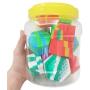 Silikone Behälter 15er Set 26ml Honigduftbehälter, Sortierte Behälter für Dab Concentrate, Wachs, Öl, Lagergläser (10)
